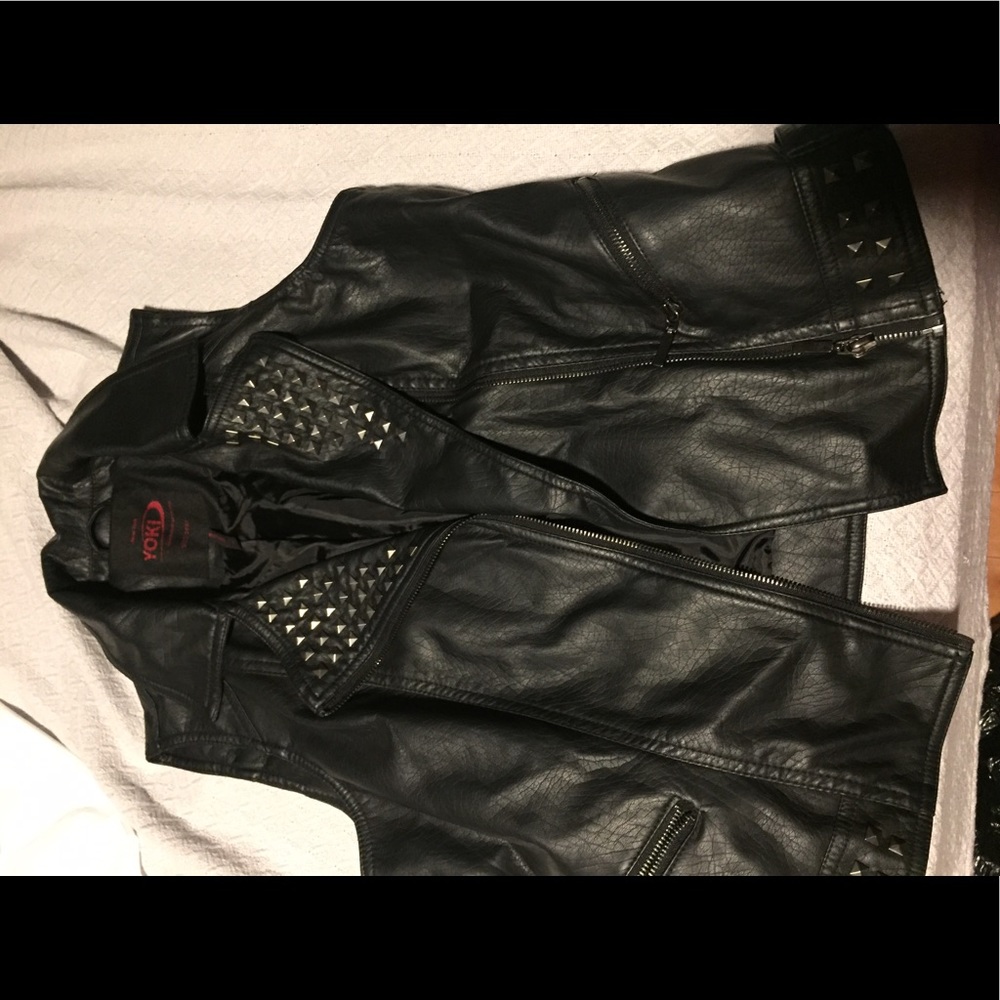 Leather vest