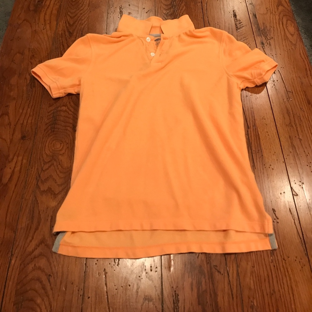 Boys orange Old Navy 2 button shirt