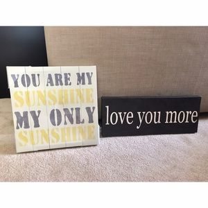 Canvas signs home decor