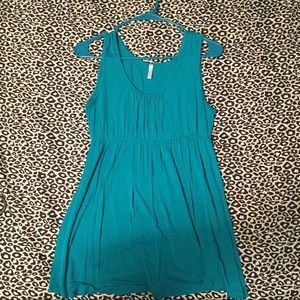Teal baby doll tunic