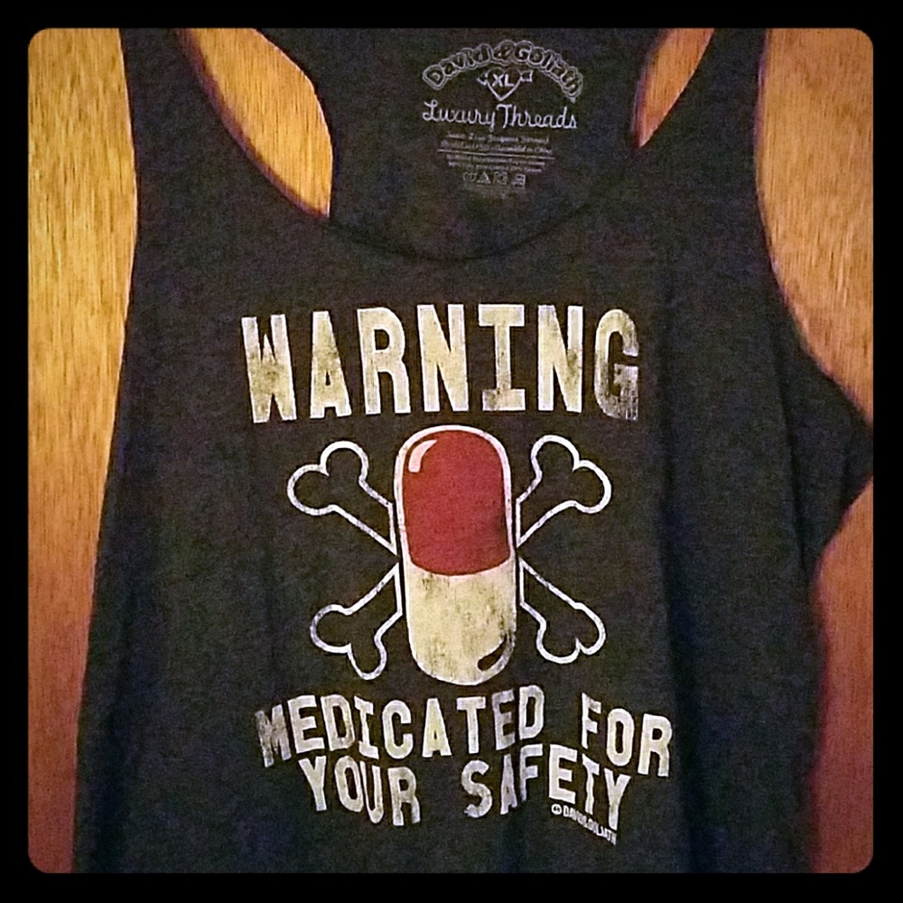 Warning Medicated For Your Safety tank xl