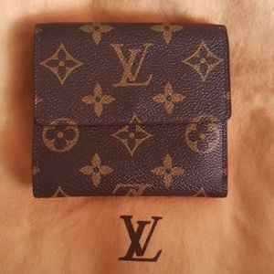 Authentic Louis vuitton Elise wallet monogram