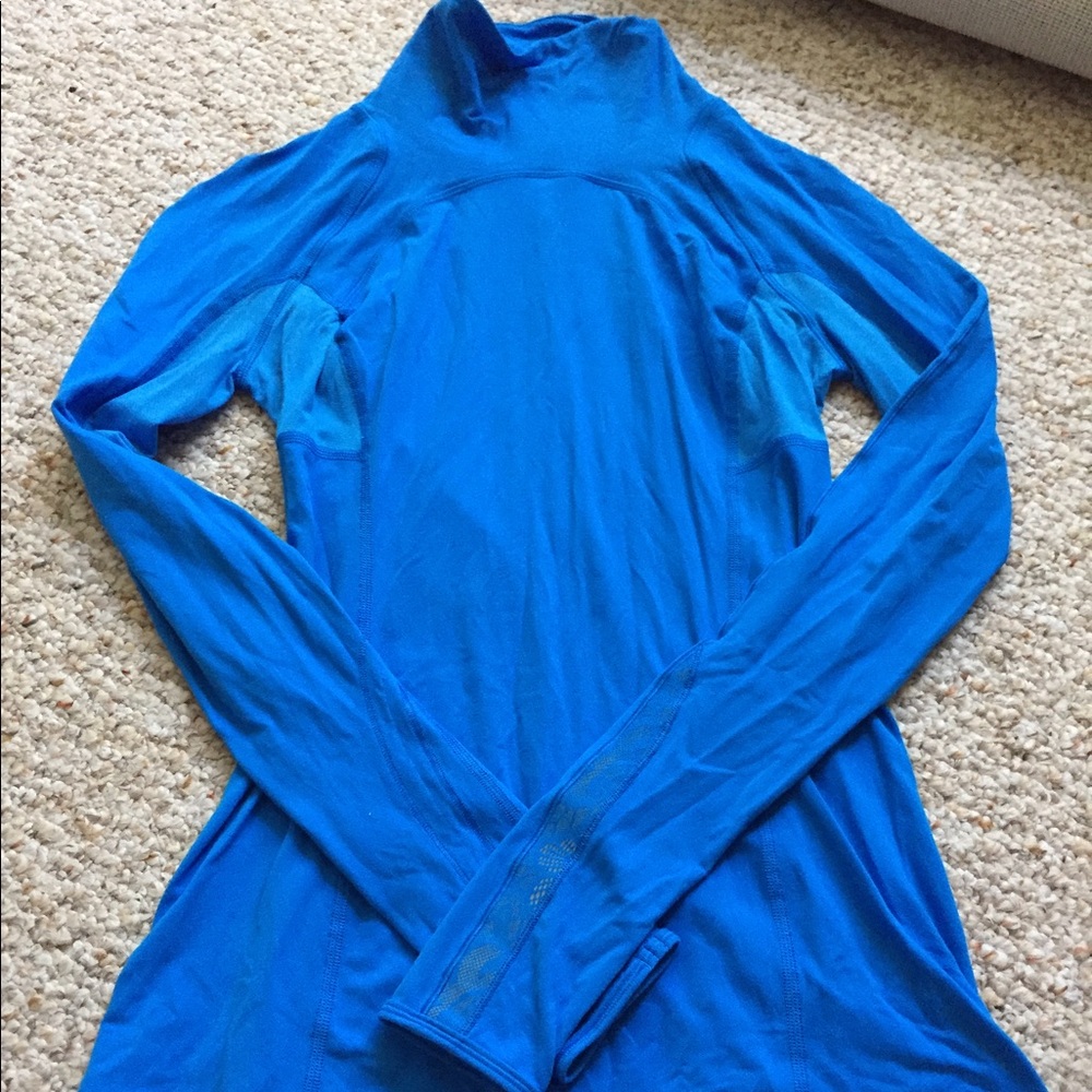 Lululemon Sz 4 Longsleeve Blue VGUC