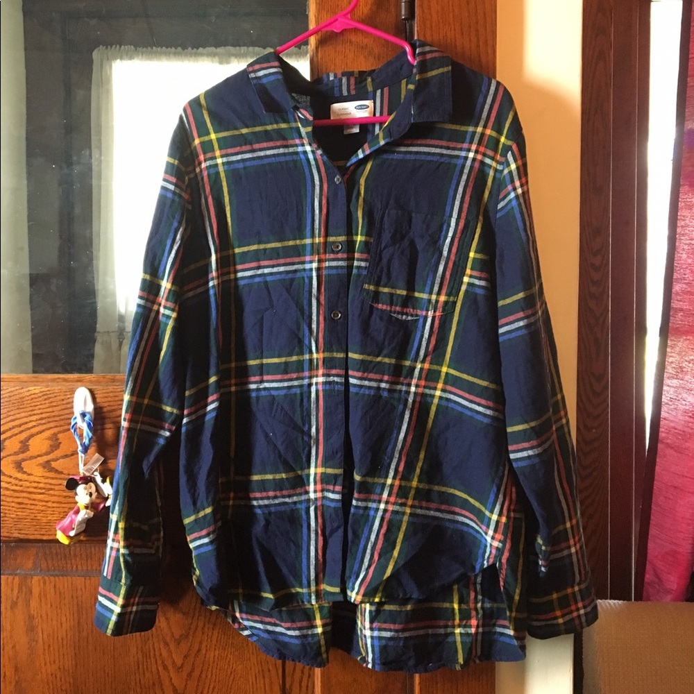 Blue flannel shirt
