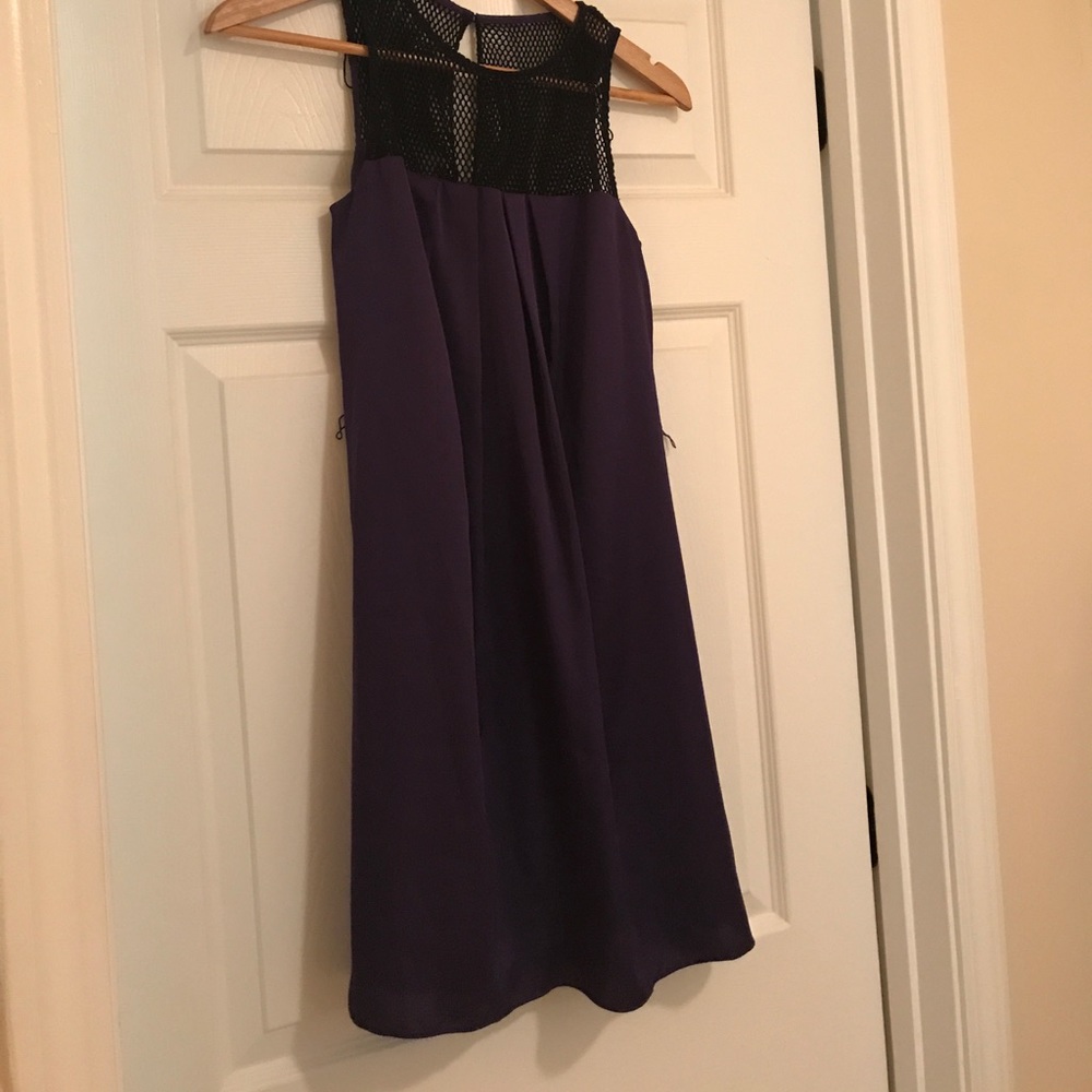 Silky purple dress