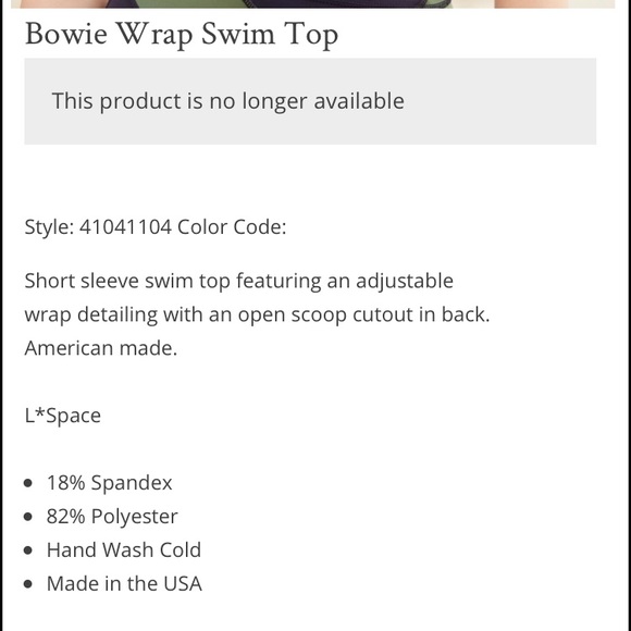 ISO!!!!!!! L*Space Bowie Wrap Swim Top Free People - Picture 2 of 2