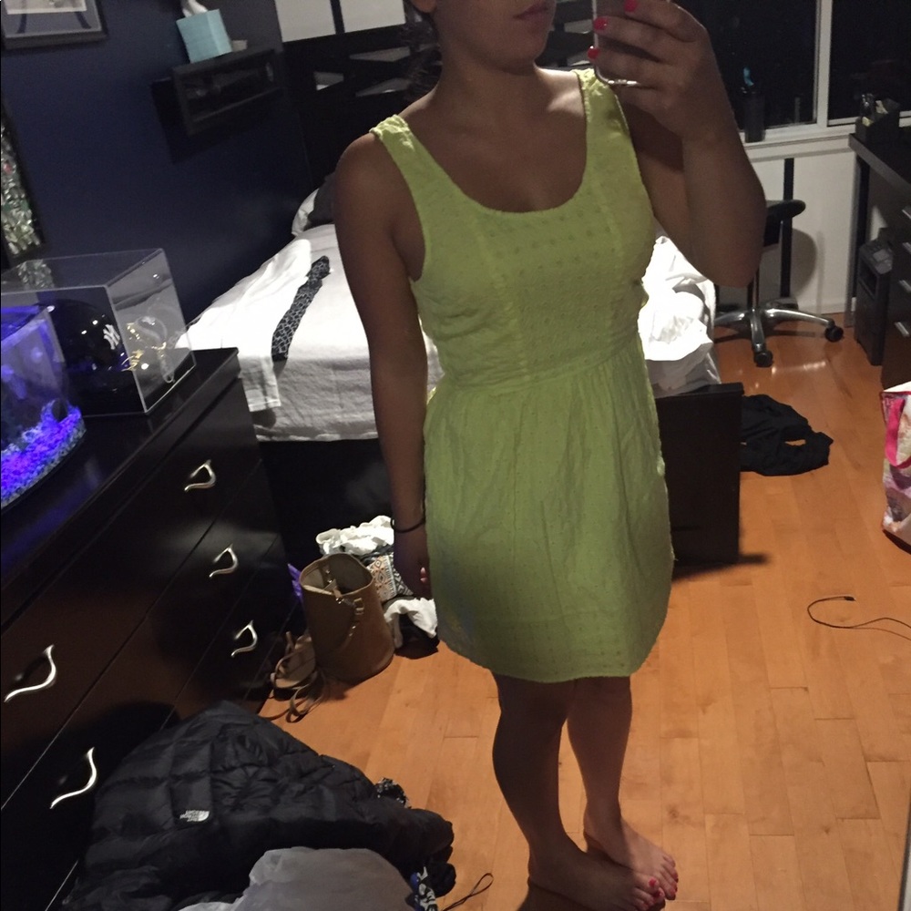 Neon yellow dress