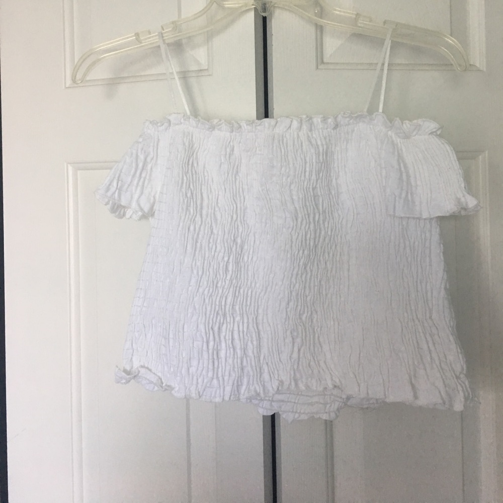 Off the shoulder crop top