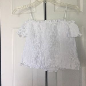 Off the shoulder crop top