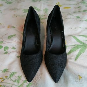 🇺🇸SALE!Nine West Black Lace Stiletto Heels sz. 8
