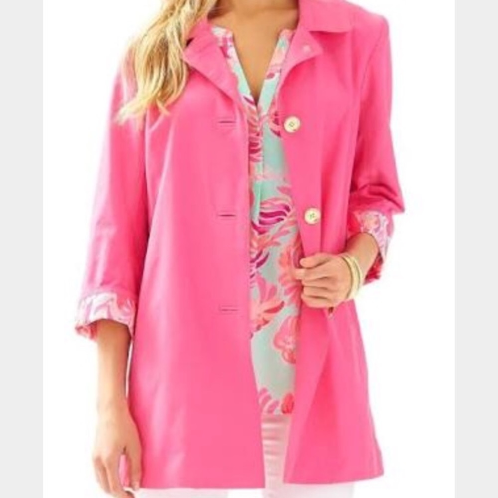 Lilly Pulitzer Pink Palm Beach Jacket