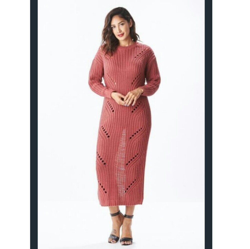 RIPPED SWEATER DRESS