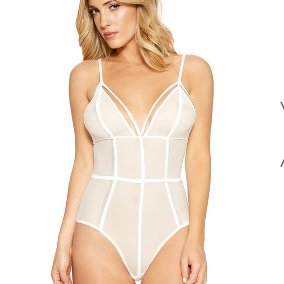 ❌SOLD❌ New✨In The Cage Bodysuit - White - Picture 2 of 8