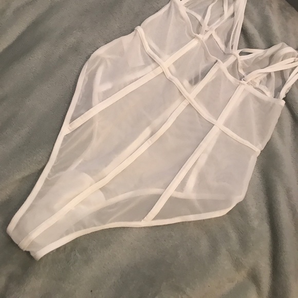 ❌SOLD❌ New✨In The Cage Bodysuit - White - Picture 7 of 8