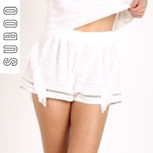 SUBOO Castaway Shorts White size 4 NWT
