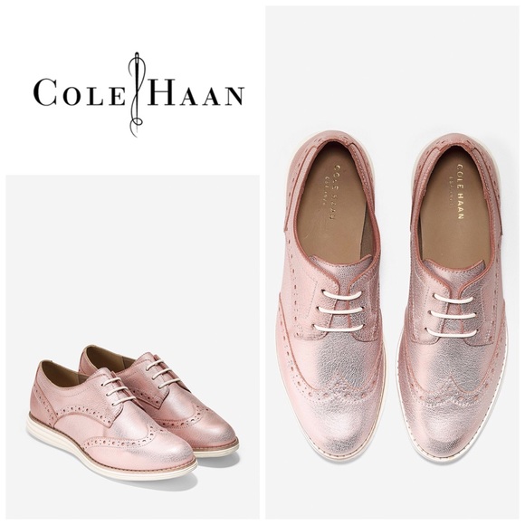 cole haan original grand cognac wingtip oxfords