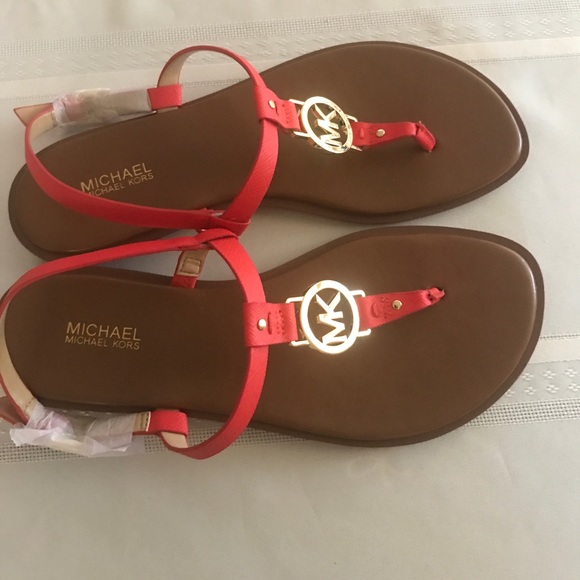 MICHAEL Michael Kors SONDRA LOGO Thong sandal NWOB - Picture 6 of 8