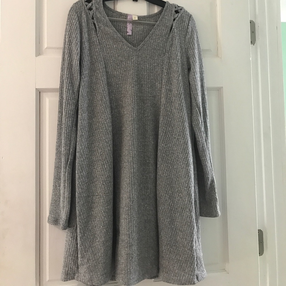 Sweater dress.