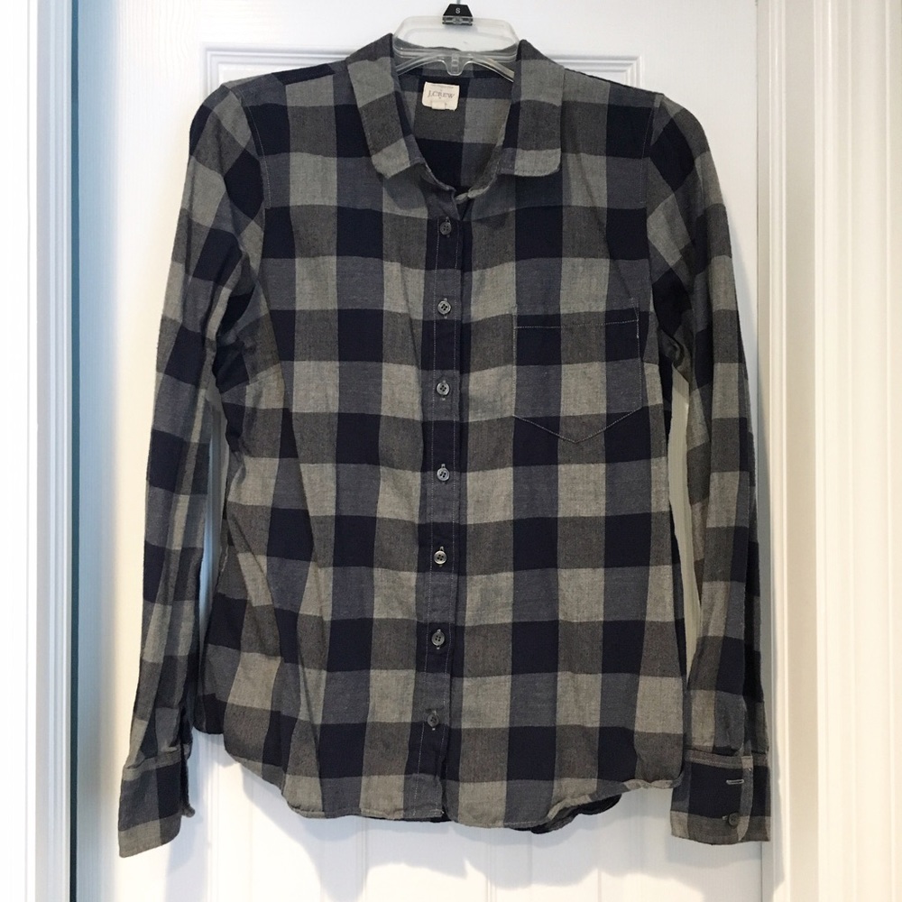 J. Crew Factory buffalo check button down shirt