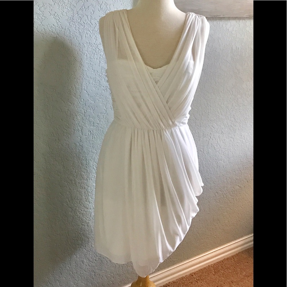 🌼Max & Cleo BCBG cream Grecian goddess type dress