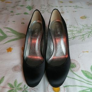 🇺🇸 SALE! J. Crew Starla Satin Pumps Black size 8