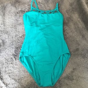 Bloch teal leotard