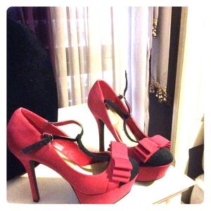 Red and black pumps!