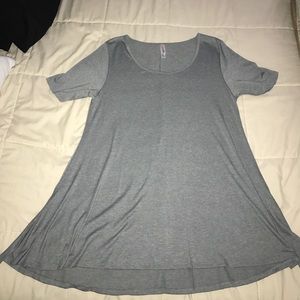 Lula Roe solid gray Perfect T