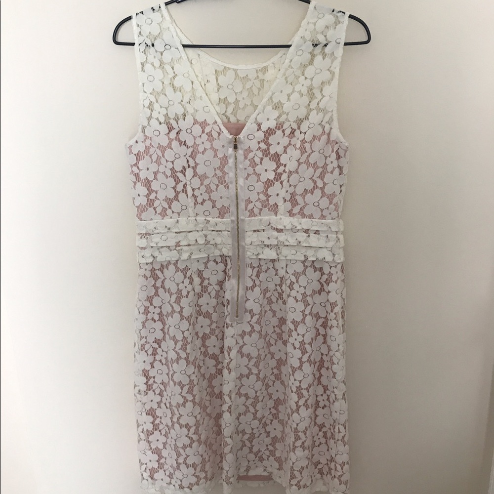Donna Morgan White Lace Dress