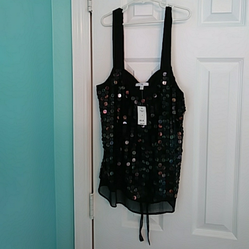 Brand New Gap Black Pearl Sequenced Top Sz. S