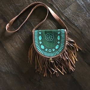 Beaded Fringe Satchel