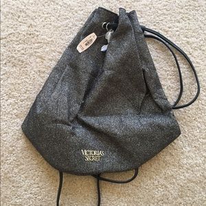 VS Victoria's Secret Sport Glitter Drawstring Bag