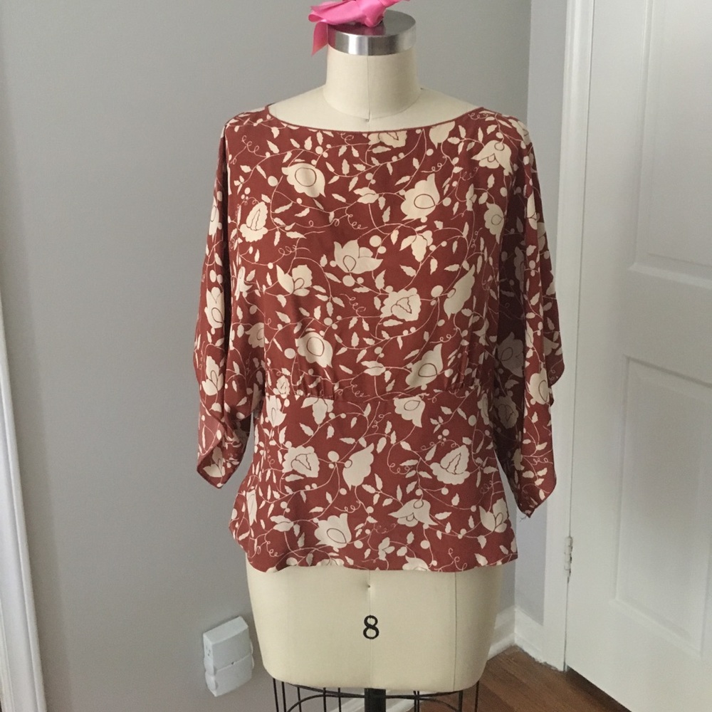 Anna Sui kimono-style flutter top