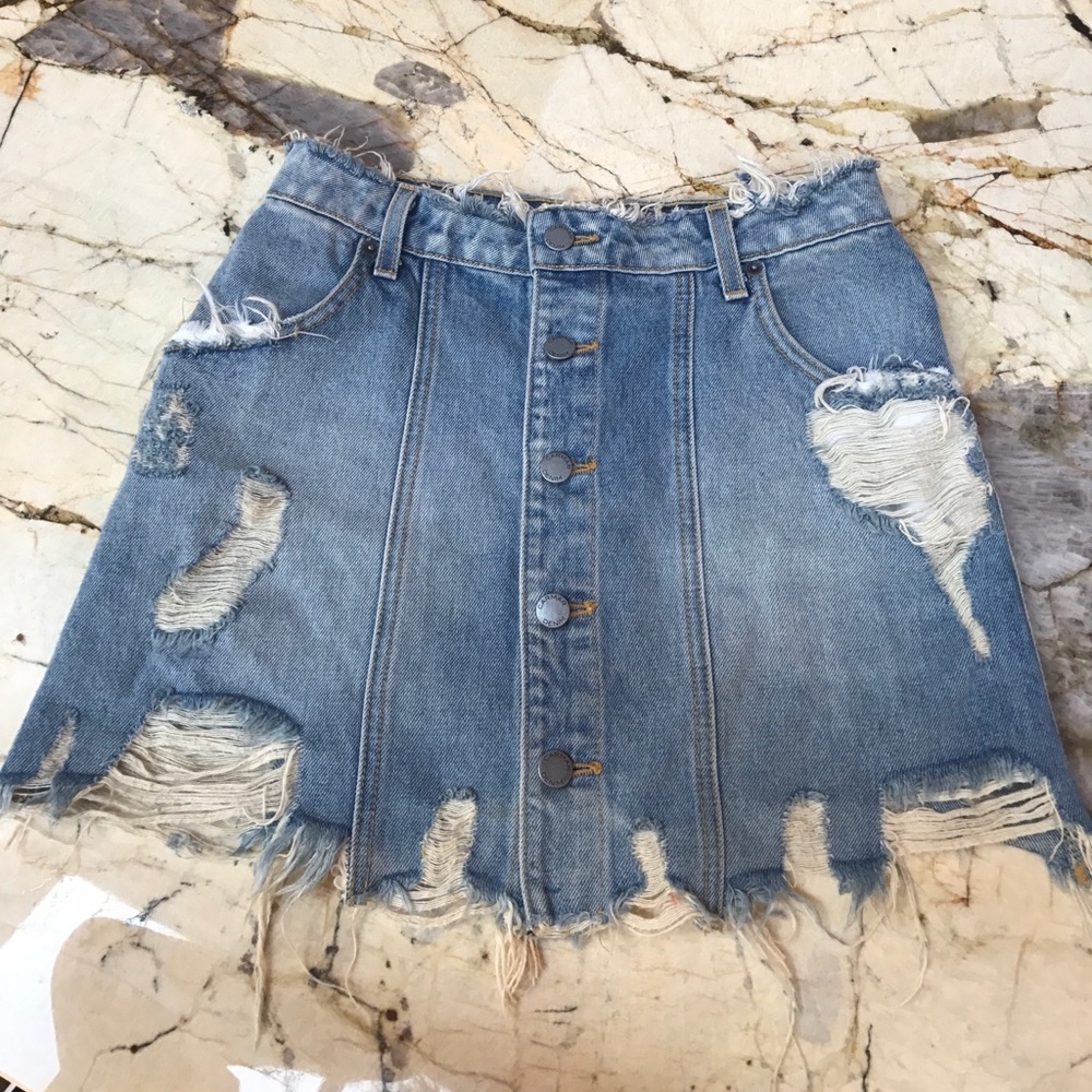 LF Carmar Denim Jean Skirt