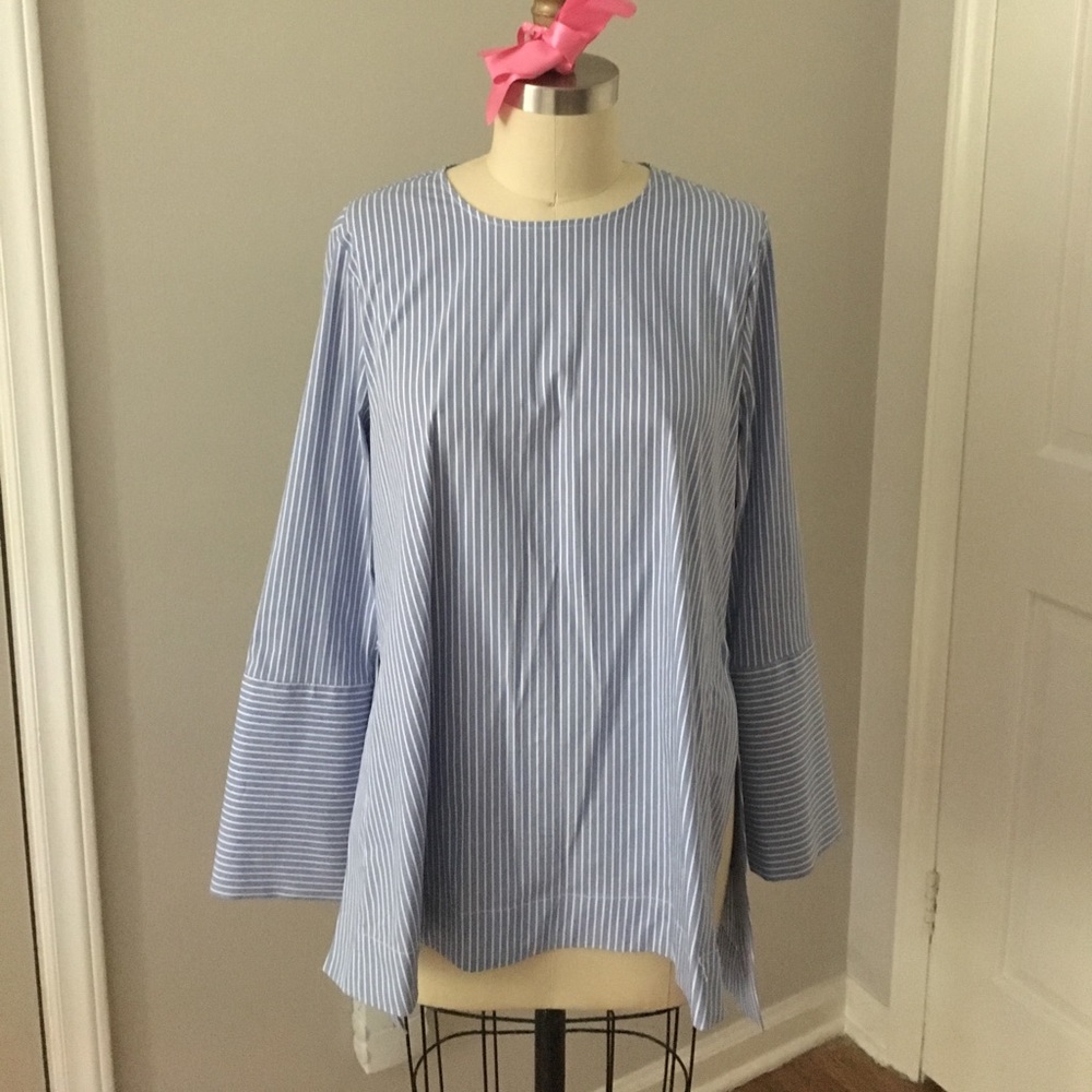 Zara striped tunic blouse