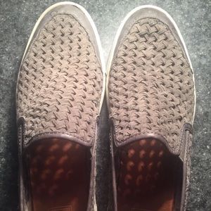 Very cute Frye dark gray perforated tennis shoes