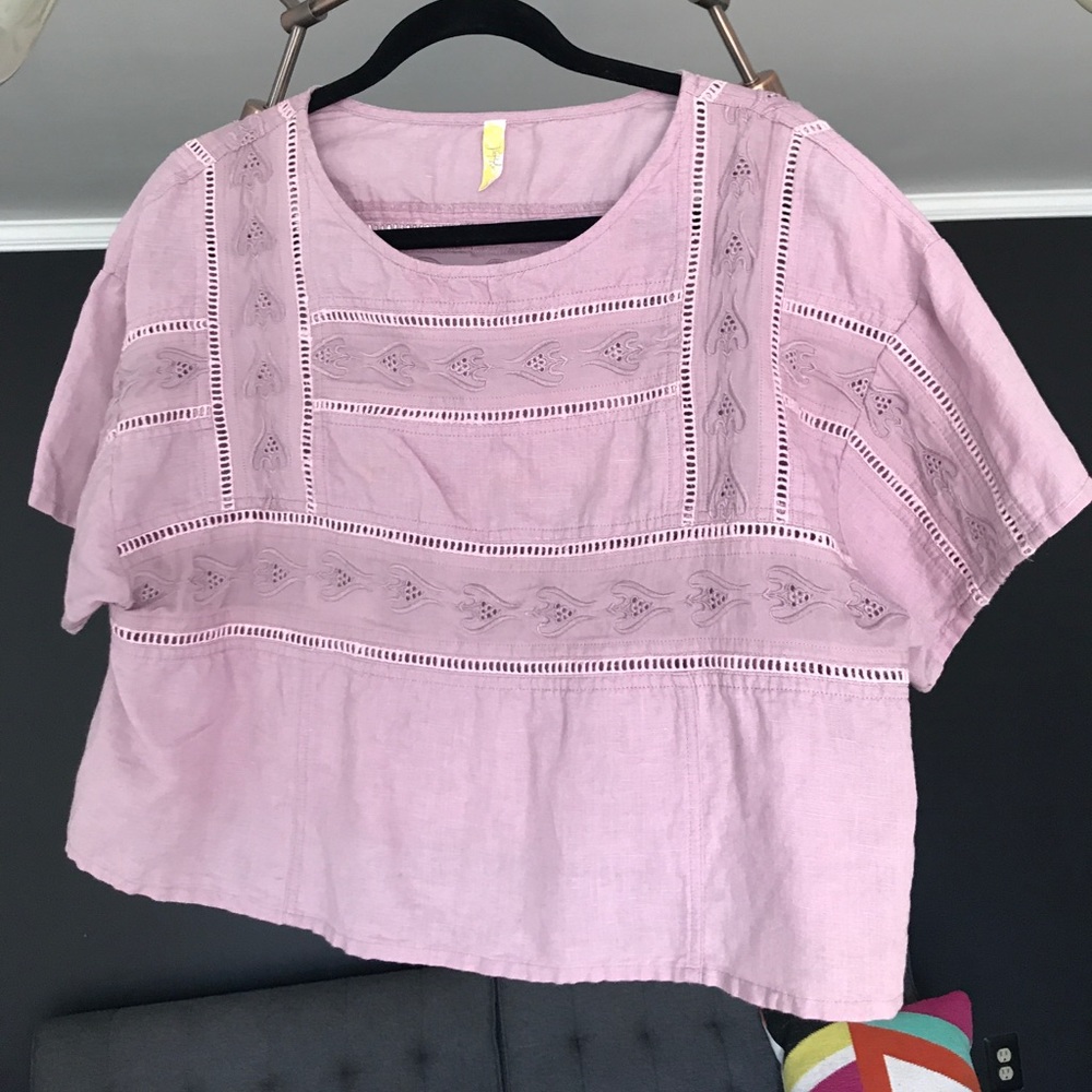 Free People Glacier Crop Top lavender