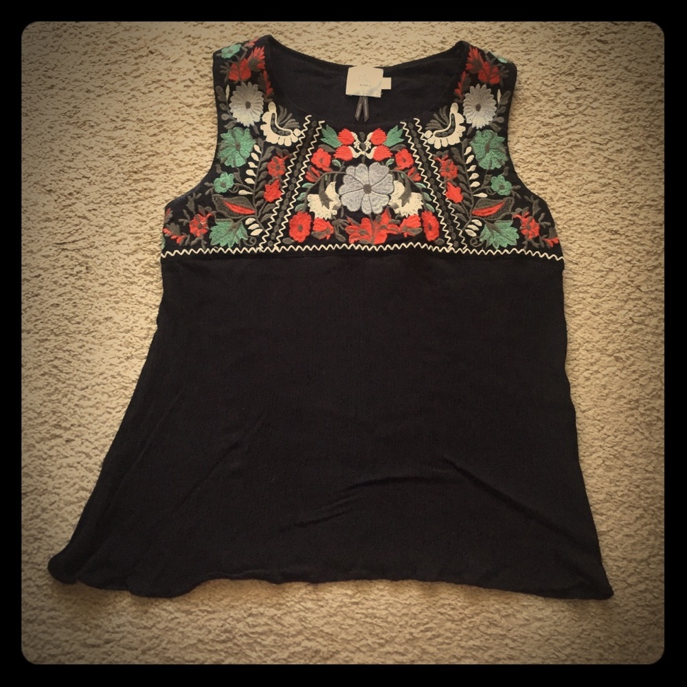 Anthropologie "Edessa" Tank