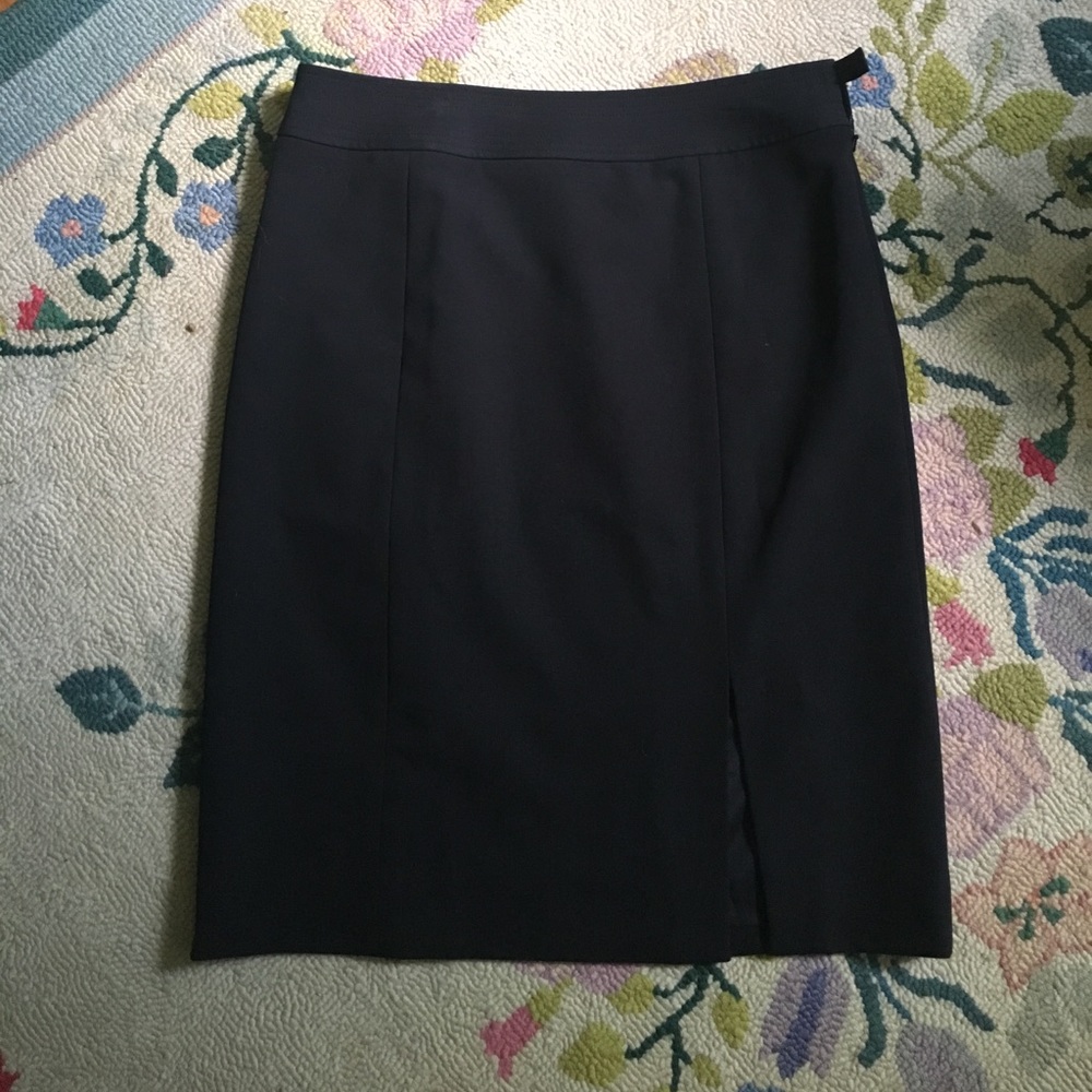 Etcetera mid-length skirt with side slit