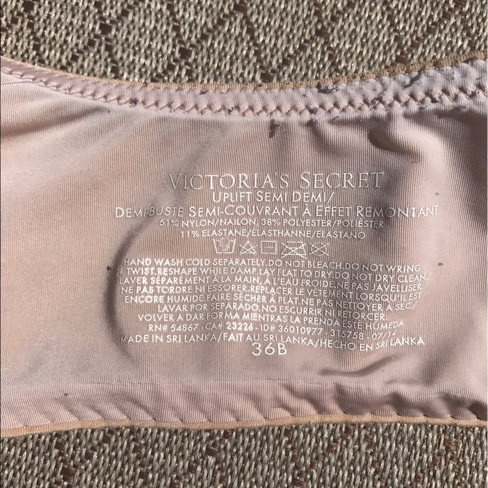 Victoria's Secret uplift semi/demi bra