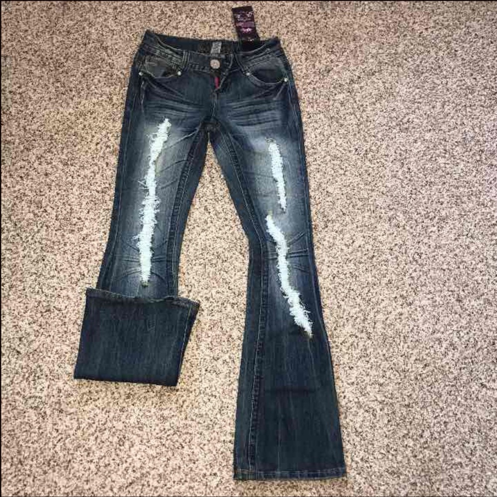 Almost famous long boot cut pants size 5