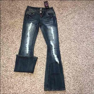 Almost famous long boot cut pants size 5