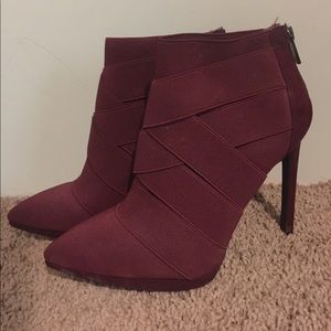 REDUCED! Jessica Simpson maroon booties