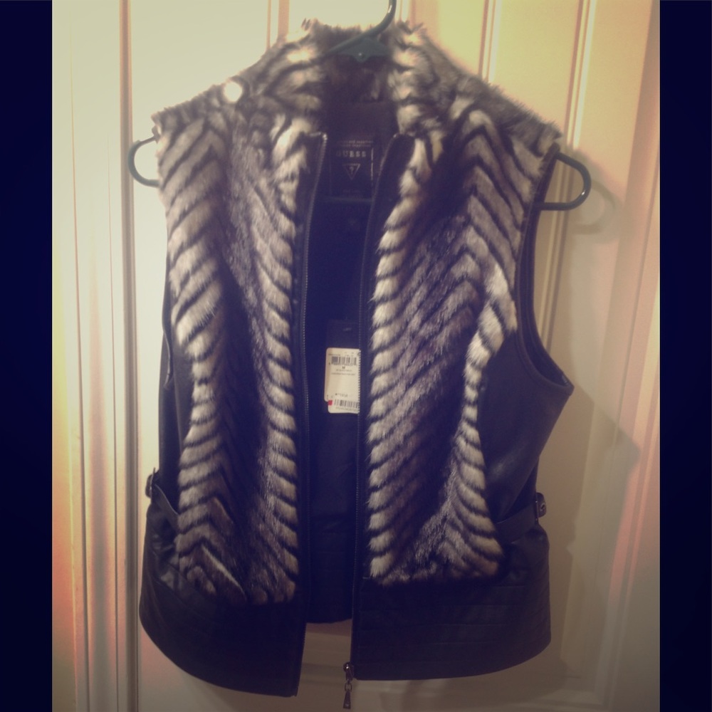 GUESS ZEBRA VEST