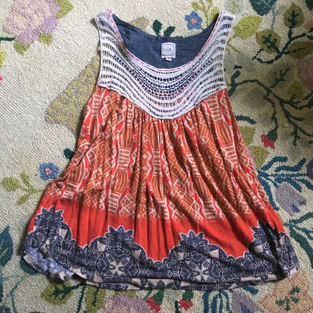 Anthropologie summer swing top
