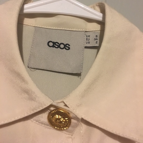 Asos White Button Shirt 2 - Picture 2 of 4