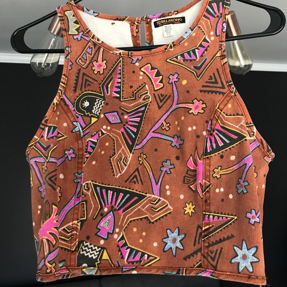 Billabong native jean crop top