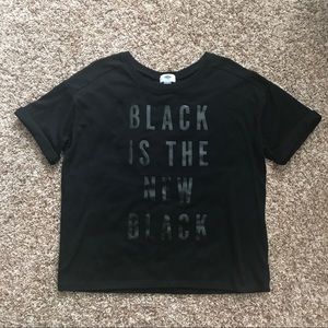 Black is the new black graphic tshirt