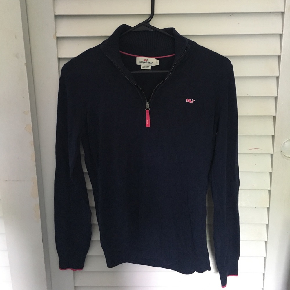 VINEYARD VINES 1/4 Zip Cotton Sweater