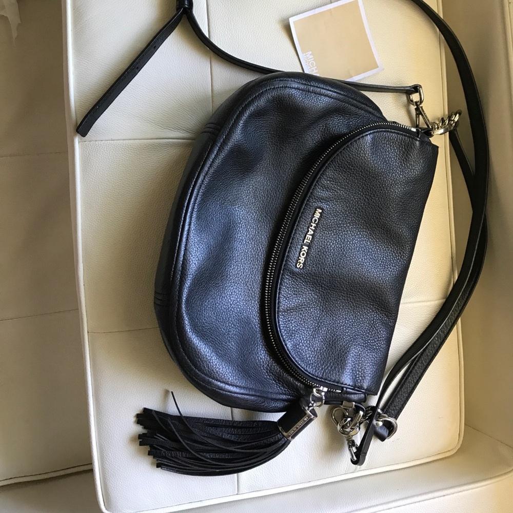 Michael Kors Bedford Leather Flap Cross body Bag